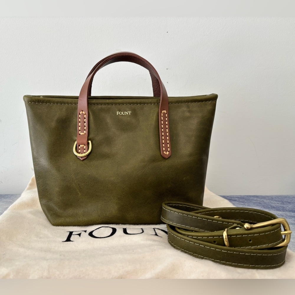 Fount Bellfield Crossbody in limited edition Matcha